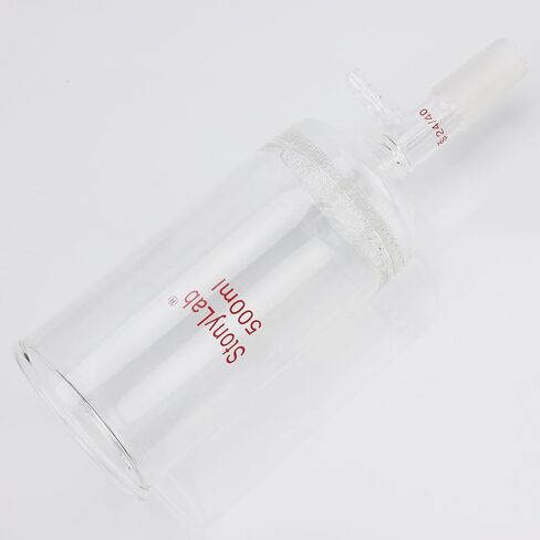 stonylab Glass Buchner Filtering Funnel, Borosilicate Glass Plate Filter Funnel with 9 mm Hose Connection and 24/40 Standard Joint for Filter Test, 1000 ml in Saudi Arabia
