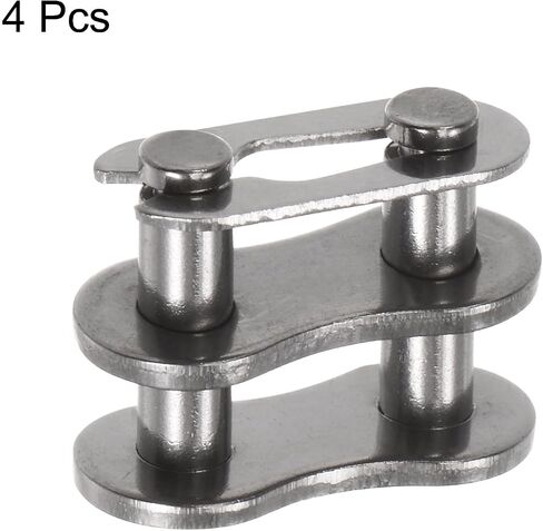 uxcell 4Pcs Chain Master Connector Link Roller 1/2" Pitch Stainless Steel Standard Connecting Split Links for 08B Chain in Saudi Arabia