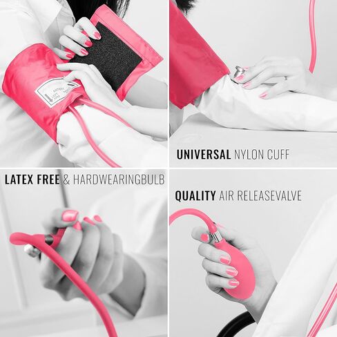 ASA TECHMED Manual Blood Pressure Monitor - Aneroid Sphygmomanometer Blood Pressure Cuff arm for Nurses Universal (Light Grey) Standard in Kuwait