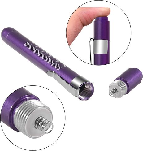 Pen Light,Nurse Medical Reusable LED Penlight White Light with Pupil Gauge and Ruler (Gold) in Saudi Arabia
