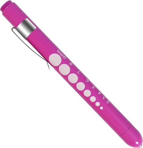 Pen Light,Nurse Medical Reusable LED Penlight White Light with Pupil Gauge and Ruler (Gold) in Saudi Arabia