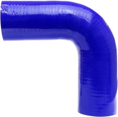 HPS Performance 5/16" ID, 10" Leg, 90 Degree Silicone Elbow Coupler Hose, High Temp 4-ply Reinforced, Black (HTSEC90-032-L10-BLK) in Saudi Arabia