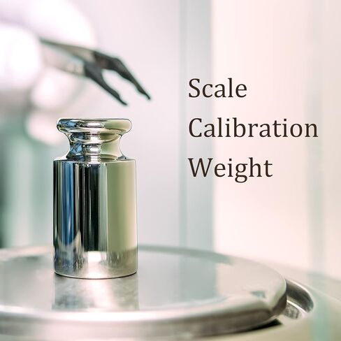 Scale Calibration Weight - [1kg x M2 Precision] Chrome Plated Steel Gram Weight for Digital Jewelry Scale Science Lab Balance, Silver Tone in Kuwait