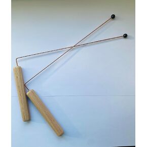 Set of 2 dowsing rods Steel Copper Coated 23 cm (9 in) Hunting Water auras Energy …