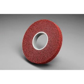 Scotch-Brite Multi-Finishing Wheel - 5A Medium Grit Aluminum Oxide - Stainless Steel Finishing Wheel - Convolute Wheel - 12' x 1' x 5'