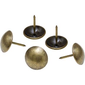 decotacks® Upholstery Nails,Tacks 5/8in (About a Dime Size) - 50 Pcs (Antique Brass)