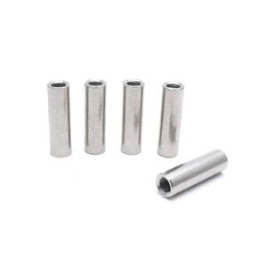 M8 Round Connector Nuts Stainless Steel Coupling Nut 40mm/1.57" Length - Pack of 5