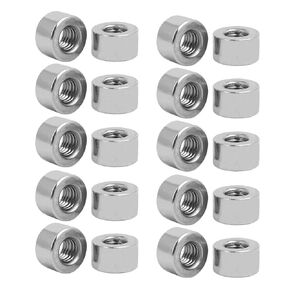 uxcell M5 Round Connector Nuts, 304 Stainless Steel Coupling Nut 6.0mm/0.23inch Length,Pack of 20