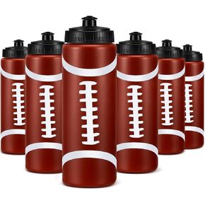 Yaomiao Football Water Bottle for Boys 20 oz Football Accessories Water Bottle Reusable BPA-Free Squeeze Water Bottles Football Stuff for Boys Girls School Sports Party Gifts