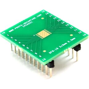 (Qty 2) Proto-Advantage IPC0251 DFN-18 to DIP-22 SMT Adapter (0.5 mm Pitch, 5 x 5 mm Body)