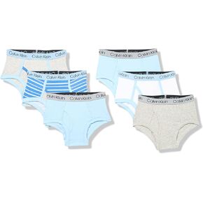 Calvin Klein Boys' Modern Cotton Assorted Briefs 6 Pack