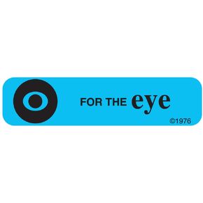 1-18G "for The Eye" Permanent Paper Label, 1 9/16" x 3/8", Blue, Pack of 1000