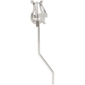 Saxophone Lyre Alto Saxophone Sheet Music Clip Stand Stainless Steel Sax Lyre Clamp- On Holder Lyre Replacement for Alto Tenor Saxophone Silver