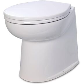 Jabsco 17" Deluxe Flush Fresh Water Electric Toilet - 12V