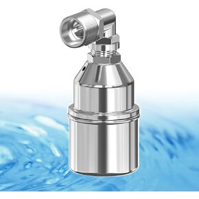 Automatic Water Level Control Float Valve 3/4 Inch, 304 Stainless Steel, Auto Shut Off Mini Float Valve No need electricity for Tank Swimming Pool, Pond, Fish Tank (3/4 Side Inlet)