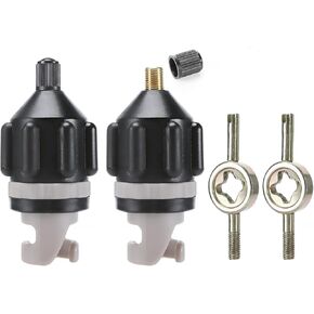 Inflatable SUP Pump Valve Adapter - 2 Sets Quickly Inflation Standard Air Valve Adapter & Valve Core Wrenches for Paddle Board Kayaking Accessories in Kuwait