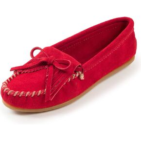 Minnetonka Women's Kilty Suede Softsole Moccasin