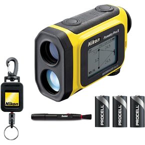 Nikon Forestry Pro II Laser Rangefinder Bundle with Lens Pen, Retractable Rangefinder Tether, and Spare Batteries (5 Items)