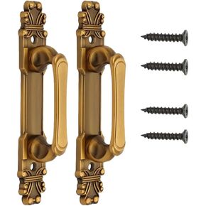 European Style Barn Door Handle Antique Door Pull Handle Metal Sliding Door Handle for Cabinet Hardware Drawer Cupboard Accessory (1)