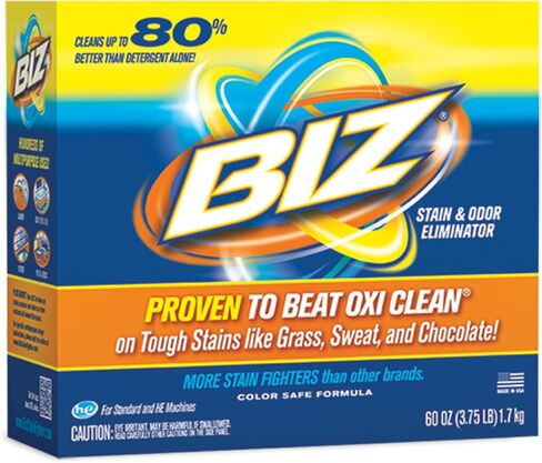 Biz Laundry Detergent Powder Booster, Stain & Odor Removal, 60 Ounces in Saudi Arabia