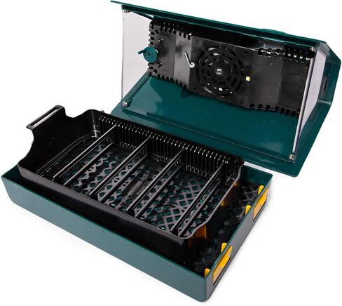 حاضنات HPC DECOR لتفريخ البيض، حاضنة البيض مع دوران البيض التلقائي والتحكم في الرطوبة، 10 بيضات، شمع بيض منخفض الضوضاء لتفريخ الدجاج والبط والسمان والطيور in Kuwait