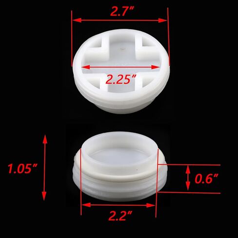2 "قبعات بونغ مع طوقا بولي دعامة طبل غطاء ثقب كدر 4 قطعة قبعات برميل موضوع غرامة ل 55 جالون برميل طبل بلاستيكي in Kuwait