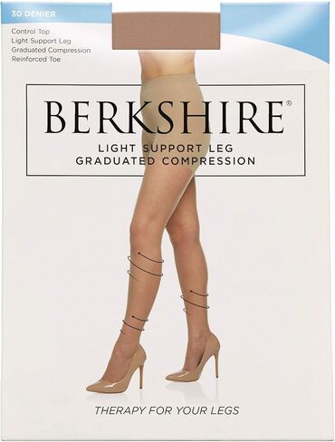 Berkshire womens Relief Light Support Control Top Pantyhose 8101-30 Denier in Saudi Arabia