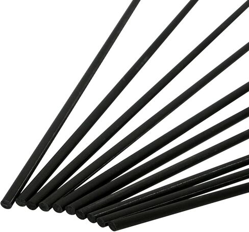 10Pcs 3mm Diameter Carbon Fiber Rod, Solid Frosted Rod Length 200mm, Used for Kite, Remote Control Aircraft, DIY Article Frame or Support Rod in Saudi Arabia