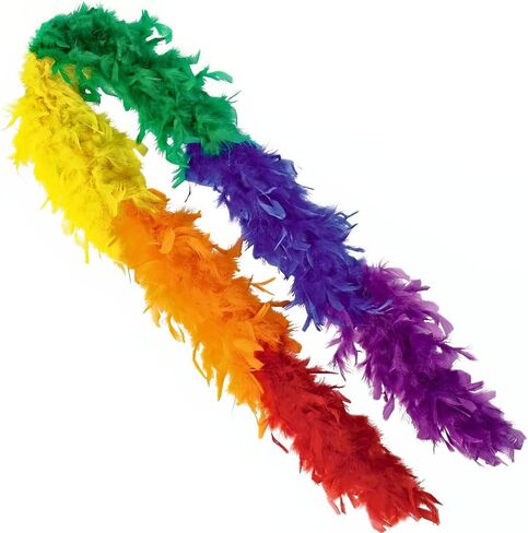 Amscan Feather Boa Party Boa-72, Gold, 1 Pc, 72" in Kuwait