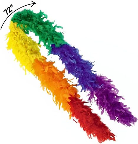 Amscan Feather Boa Party Boa-72, Gold, 1 Pc, 72" in Kuwait