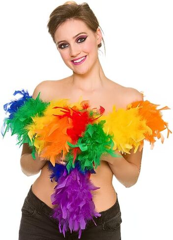 Amscan Feather Boa Party Boa-72, Gold, 1 Pc, 72" in Kuwait
