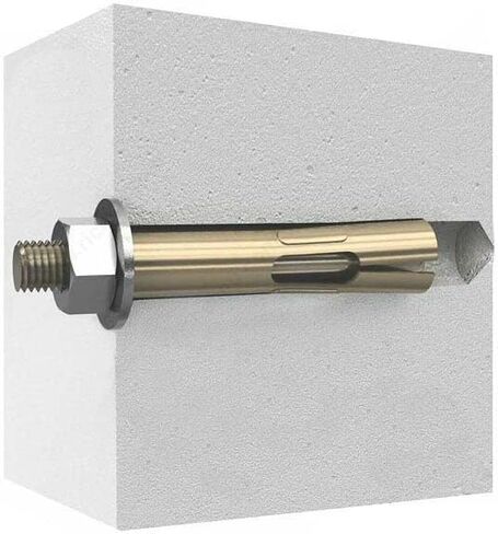Four (4) 1/2" x 6" Zinc Plated Hex Nut Sleeve Anchor Bolts (BCP991) in Saudi Arabia
