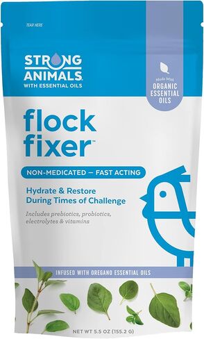 Flock Fixer – Supports Immunity of Backyard Chickens During Times of Challenge, Contains Organic Oregano Essential Oils (5.5 Ounces)… in Kuwait