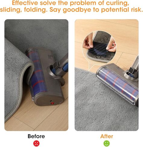 AIEVE شريط سجاد بمقبض مزدوج الجوانب، وسادات سجاد غير قابلة للانزلاق للأرضيات الصلبة وسجاد المنطقة (3.9 بوصة × 1.75 ياردة) in Kuwait