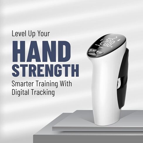 VELQORO- جهاز اختبار قوة قبضة اليد الإلكترونية، جهاز قياس قوة قبضة اليد، جهاز قياس رقمي، أبيض in Saudi Arabia