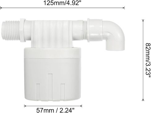 PATIKIL 1 Inch Float Valve, Plastic Side Inlet Water Automatic Float Valve Water Level Control Valve for Water Tank in Saudi Arabia