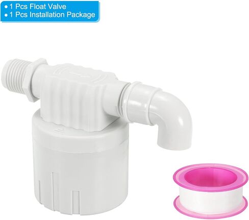 PATIKIL 1 Inch Float Valve, Plastic Side Inlet Water Automatic Float Valve Water Level Control Valve for Water Tank in Saudi Arabia