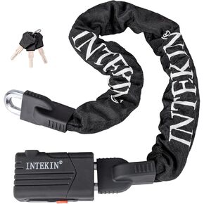 Bike Chain Lock 3.3FT Heavy Duty Bike Lock Anti-Theft Bicycle Chain Lock 10mm Thicker Bicycle Lock Chain with 3 Keys for E-Bike, Motorcycle