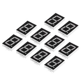 PATIKIL LED Display Digital Tube, 10 Pack Common Cathode 7 Segment 10 Pin 1 Digit 3V LED Display Module for Electronic Driver Board, White