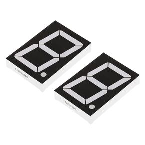 PATIKIL LED Display Digital Tube, 2 Pack Common Anode 7 Segment 10 Pin 1 Digit 9V LED Display Module for Electronic Driver Board, Green