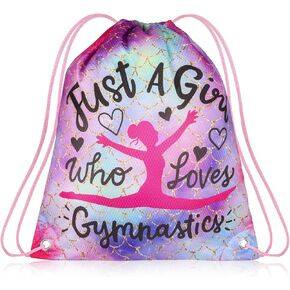 RLGPBON Drawstring Backpack for Kids Girls and Boy,Girls Gym Dance Bag,Sports Gym Bag for Girls Kids Waterproof Swimming Beach Sackpack in Kuwait