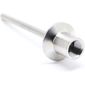 Sanitary Stainless Steel Thermometer Well 12" Length with tri clamp Adaptor TC 50.5*FNPT 1/2" Thermometer Connection