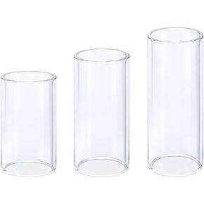 3Pcs Glass Guitar Slide Set - Three Sizes for Versatile Use - Smooth Glass Slides Enhance Guitar Playing - Suitable for Electric, Acoustic, and Bass Guitars - Ideal for Musicians