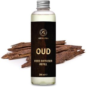 Oud Refill Reed Diffuser 6.8 Fl Oz - Room Diffuser Refill - Home Fragrance - Room Freshener - Fresh and Long Lasting Fragrance