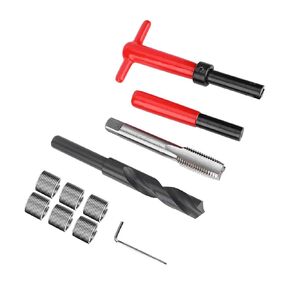 Thread Repair Kit, 11PCs M16x2 Thread Repair Kit Stainless Steel Helical Threaded Insert Length 1.5D Includes Twisted Drill, Helical Threaded Inserts