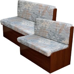 KRFOONN RV Dinette Cushion Covers Stretch Sofa Seat Slipcovers Replacement Camper Cushions Cover Washable Couch Cushion Slipcovers for RV Camper Car Bench(1 Backrest Cover & 1 Bench Cover, Beige)