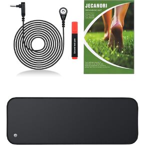 Jecanori Grounding Mat, 10 x 26.7inch Earthing Mat Grounding Pad for Desk for Improves Sleep, Enhanced Circulation, Reduces Inflammation, Pain, and Anxiety
