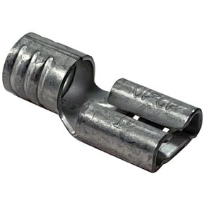 Sherco-Auto Non-Insulated 8 Gauge Female Quick Disconnect Connector .250 Stud Electrical Wire Terminal - USA Made - Pack of 100