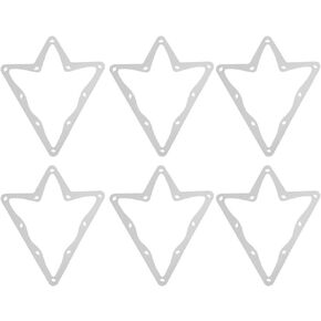 Alomejor 6Pcs Magic Ball Rack Sheet 10 ball Billiard Triangle Cue Rack Ball Magic Rack Sheet Pool Cue Tip Tool Fun Game Accessories