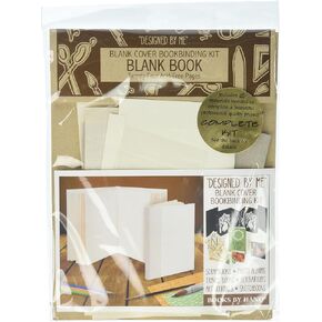 Lineco, Blank Cover Bookbinding Kits, 5.25 x 7.25 inch, Books by Hand Blank Book with 24 Acid-Free Pages, Ivory Color in Saudi Arabia